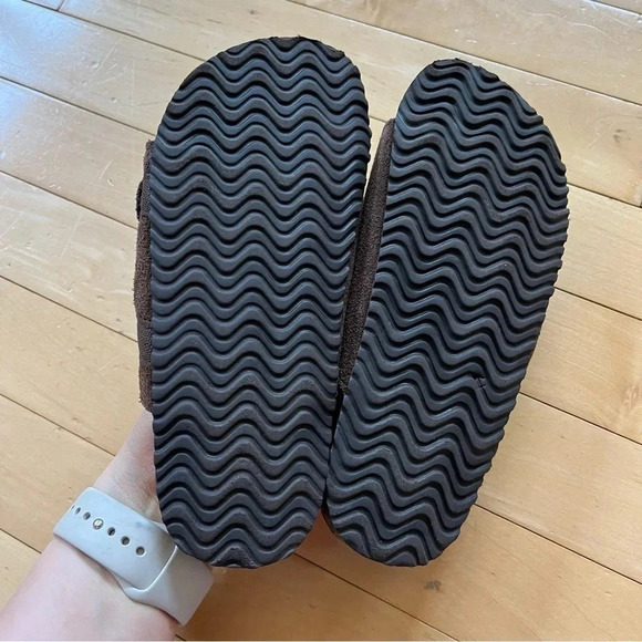 Stride Rite Leo Suede Leather Slide Sandals Adjustable Straps Kids Size 2 - Picture 7 of 9